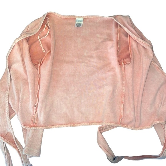 L*SPACE Camilla Wrap Dusty Pink Primrose Top Size XS - Picture 10 of 14